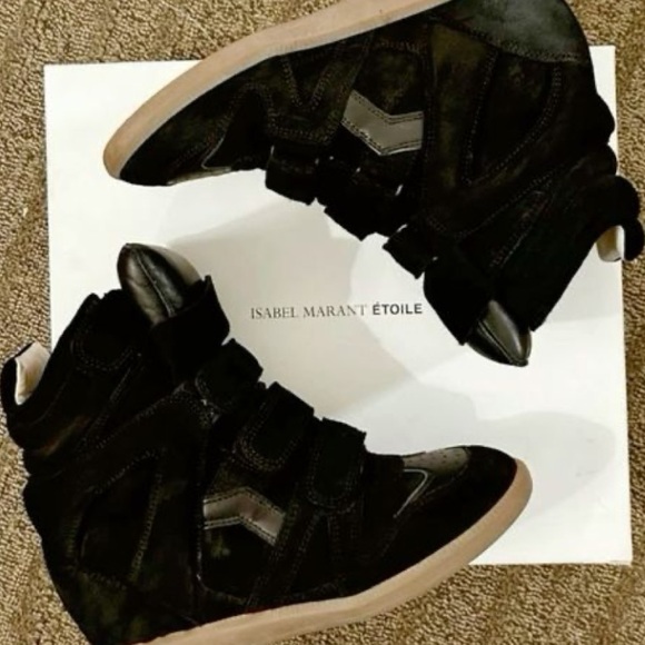 ISO ISABEL MARANT BEKETT WEDGE SNEAKERS - Picture 5 of 7